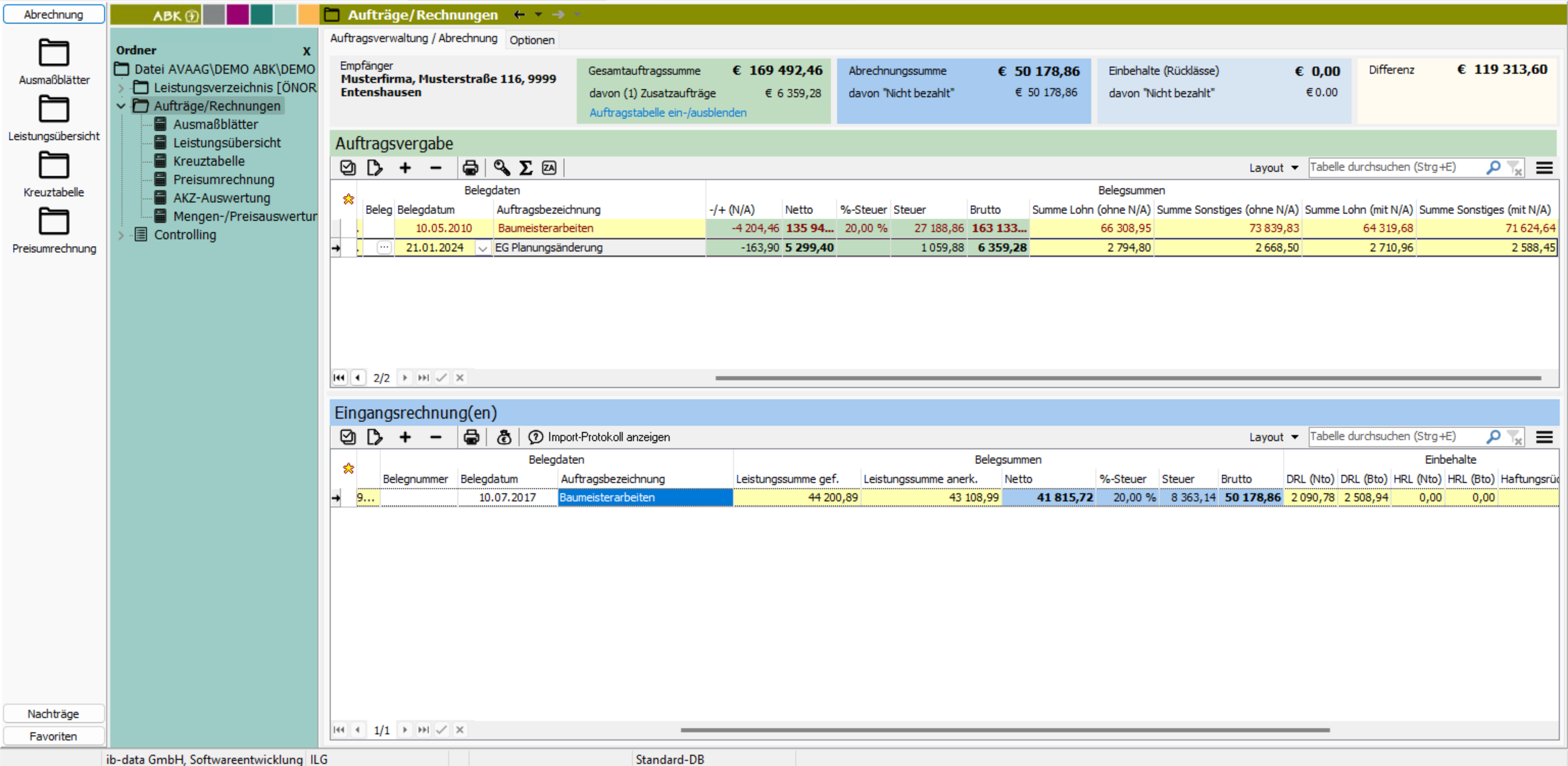 Screenshot ABK-Software