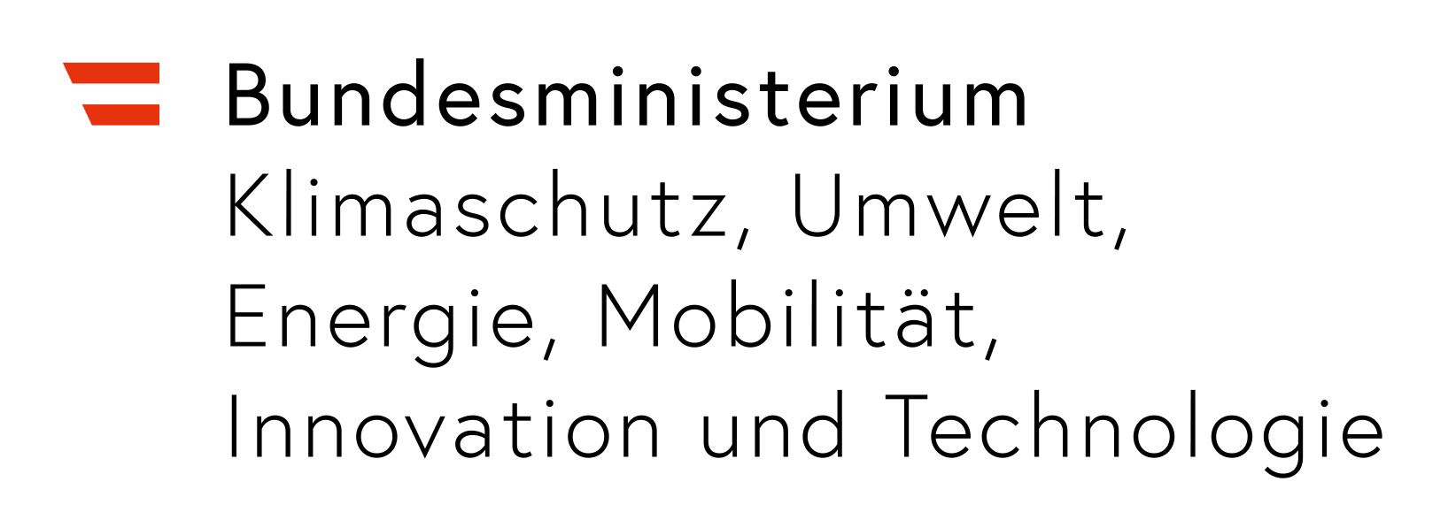 Logo des Bundesministeriums für Klimaschutz, Umwelt, Energie, Mobilität, Innovation und Technologie